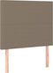 vidaXL - Hoofdborden - 2 - st - 100x5x78/88 - cm - stof - taupe