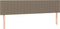 vidaXL - Hoofdborden - 2 - st - 100x5x78/88 - cm - stof - taupe