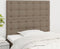 vidaXL - Hoofdborden - 2 - st - 100x5x78/88 - cm - stof - taupe