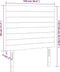 vidaXL - Hoofdborden - 2 - st - 100x5x78/88 - cm - stof - taupe
