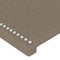 vidaXL - Hoofdborden - 2 - st - 100x5x78/88 - cm - stof - taupe
