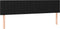 vidaXL - Hoofdborden - 2 - st - 100x5x78/88 - cm - stof - zwart