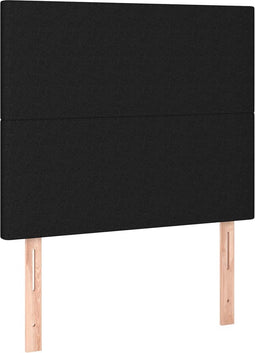 vidaXL - Hoofdborden - 2 - st - 100x5x78/88 - cm - stof - zwart
