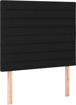 vidaXL - Hoofdborden - 2 - st - 100x5x78/88 - cm - stof - zwart