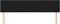 vidaXL - Hoofdborden - 2 - st - 100x5x78/88 - cm - stof - zwart