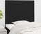 vidaXL - Hoofdborden - 2 - st - 100x5x78/88 - cm - stof - zwart