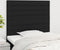 vidaXL - Hoofdborden - 2 - st - 100x5x78/88 - cm - stof - zwart