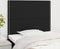 vidaXL - Hoofdborden - 2 - st - 100x5x78/88 - cm - stof - zwart