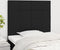 vidaXL - Hoofdborden - 2 - st - 100x5x78/88 - cm - stof - zwart