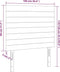 vidaXL - Hoofdborden - 2 - st - 100x5x78/88 - cm - stof - zwart