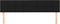 vidaXL - Hoofdborden - 2 - st - 100x5x78/88 - cm - stof - zwart