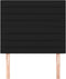 vidaXL - Hoofdborden - 2 - st - 100x5x78/88 - cm - stof - zwart