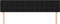 vidaXL - Hoofdborden - 2 - st - 100x5x78/88 - cm - stof - zwart