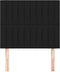 vidaXL - Hoofdborden - 2 - st - 100x5x78/88 - cm - stof - zwart