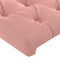 vidaXL - Hoofdborden - 2 - st - 100x7x78/88 - cm - fluweel - roze