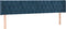 vidaXL - Hoofdborden - 2 - st - 100x7x78/88 - cm - fluweel - donkerblauw