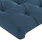 vidaXL - Hoofdborden - 2 - st - 100x7x78/88 - cm - fluweel - donkerblauw