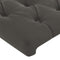 vidaXL - Hoofdborden - 2 - st - 100x7x78/88 - cm - fluweel - donkergrijs