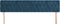 vidaXL - Hoofdborden - 2 - st - 100x7x78/88 - cm - fluweel - donkerblauw