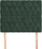 vidaXL - Hoofdborden - 2 - st - 100x7x78/88 - cm - fluweel - donkergroen