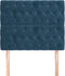 vidaXL - Hoofdborden - 2 - st - 100x7x78/88 - cm - fluweel - donkerblauw