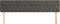 vidaXL - Hoofdborden - 2 - st - 100x7x78/88 - cm - fluweel - donkergrijs