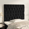 vidaXL - Hoofdborden - 2 - st - 100x7x78/88 - cm - fluweel - zwart