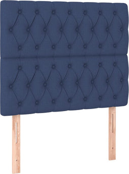 vidaXL - Hoofdborden - 2 - st - 100x7x78/88 - cm - stof - blauw