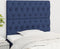 vidaXL - Hoofdborden - 2 - st - 100x7x78/88 - cm - stof - blauw