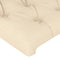 vidaXL - Hoofdborden - 2 - st - 100x7x78/88 - cm - stof - crèmekleurig