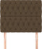 vidaXL - Hoofdborden - 2 - st - 100x7x78/88 - cm - stof - donkerbruin