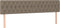 vidaXL - Hoofdborden - 2 - st - 100x7x78/88 - cm - stof - taupe