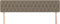 vidaXL - Hoofdborden - 2 - st - 100x7x78/88 - cm - stof - taupe