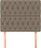 vidaXL - Hoofdborden - 2 - st - 100x7x78/88 - cm - stof - taupe