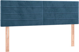 vidaXL-Hoofdborden-2-st-72x5x78/88-cm-fluweel-donkerblauw