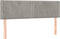 vidaXL - Hoofdborden - 2 - st - 72x5x78/88 - cm - fluweel - lichtgrijs