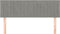 vidaXL - Hoofdborden - 2 - st - 72x5x78/88 - cm - fluweel - lichtgrijs