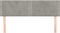 vidaXL - Hoofdborden - 2 - st - 72x5x78/88 - cm - fluweel - lichtgrijs