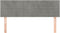 vidaXL - Hoofdborden - 2 - st - 72x5x78/88 - cm - fluweel - lichtgrijs