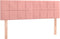 vidaXL - Hoofdborden - 2 - st - 72x5x78/88 - cm - fluweel - roze