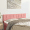 vidaXL - Hoofdborden - 2 - st - 72x5x78/88 - cm - fluweel - roze