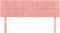 vidaXL - Hoofdborden - 2 - st - 72x5x78/88 - cm - fluweel - roze