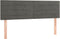 vidaXL - Hoofdborden - 2 - st - 72x5x78/88 - cm - fluweel - donkergrijs
