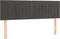 vidaXL - Hoofdborden - 2 - st - 72x5x78/88 - cm - fluweel - donkergrijs