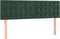vidaXL - Hoofdborden - 2 - st - 72x5x78/88 - cm - fluweel - donkergroen