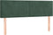 vidaXL - Hoofdborden - 2 - st - 72x5x78/88 - cm - fluweel - donkergroen