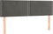 vidaXL - Hoofdborden - 2 - st - 72x5x78/88 - cm - fluweel - donkergrijs