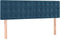 vidaXL - Hoofdborden - 2 - st - 72x5x78/88 - cm - fluweel - donkerblauw