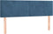 vidaXL - Hoofdborden - 2 - st - 72x5x78/88 - cm - fluweel - donkerblauw