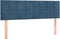 vidaXL - Hoofdborden - 2 - st - 72x5x78/88 - cm - fluweel - donkerblauw
